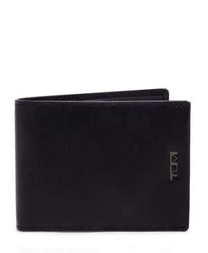 TUMI NASSAU Black Texture Double Billfold