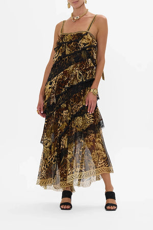 CAMILLA Asymmetric Spliced Lace Dress -SALE