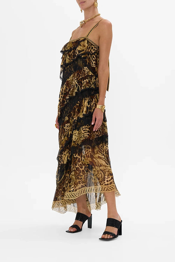 CAMILLA Asymmetric Spliced Lace Dress -SALE