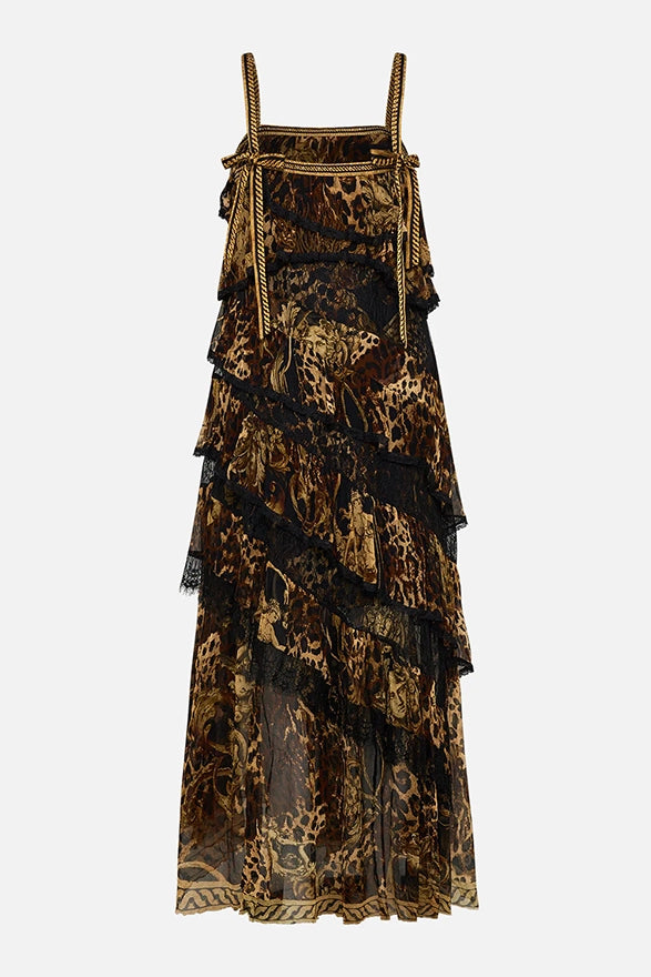 CAMILLA Asymmetric Spliced Lace Dress -SALE