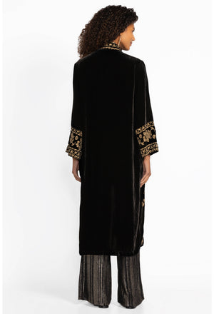 JOHNNY WAS VELVET KIMONO COAT