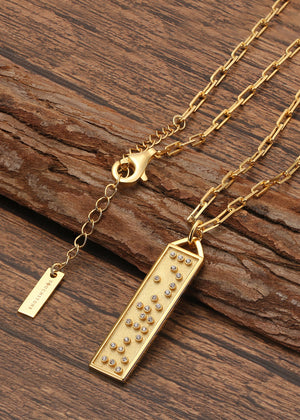 Touchstone Limitless Bar Gold Necklace