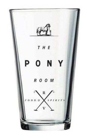 White Smoke The Pony Room Drinking Glasses - Set of 6 for Rancho Valencia Resort