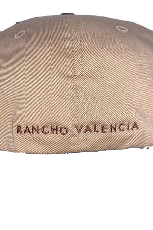 Tan Rancho Valencia Resort Pony Room Logo Baseball Cap Tan